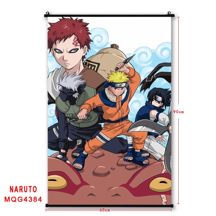 Naruto black Plastic rod Cloth painting Wall Scroll 60X90CM  MQG-4384