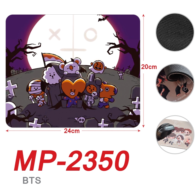 BTS Full Color Printing Mouse Pad Unlocked 20X24cm price for 5 pcs MP-2350