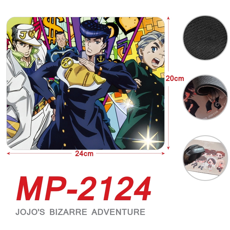JoJos Bizarre Adventure Anime Full Color Printing Mouse Pad Unlocked 20X24cm price for 5 pcs MP-2124