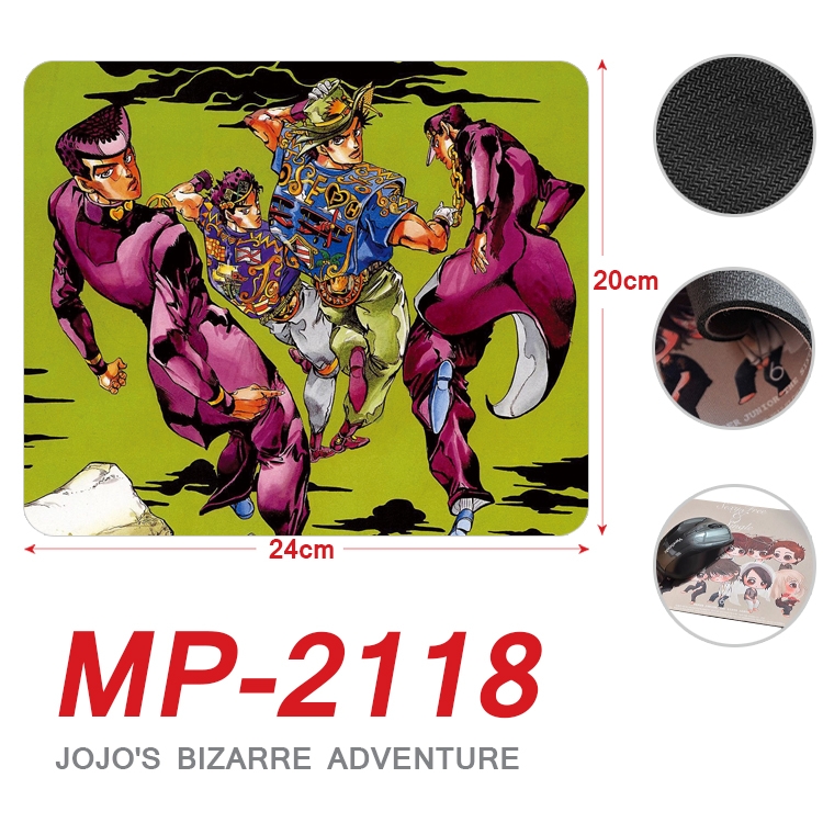 JoJos Bizarre Adventure Anime Full Color Printing Mouse Pad Unlocked 20X24cm price for 5 pcs MP-2118