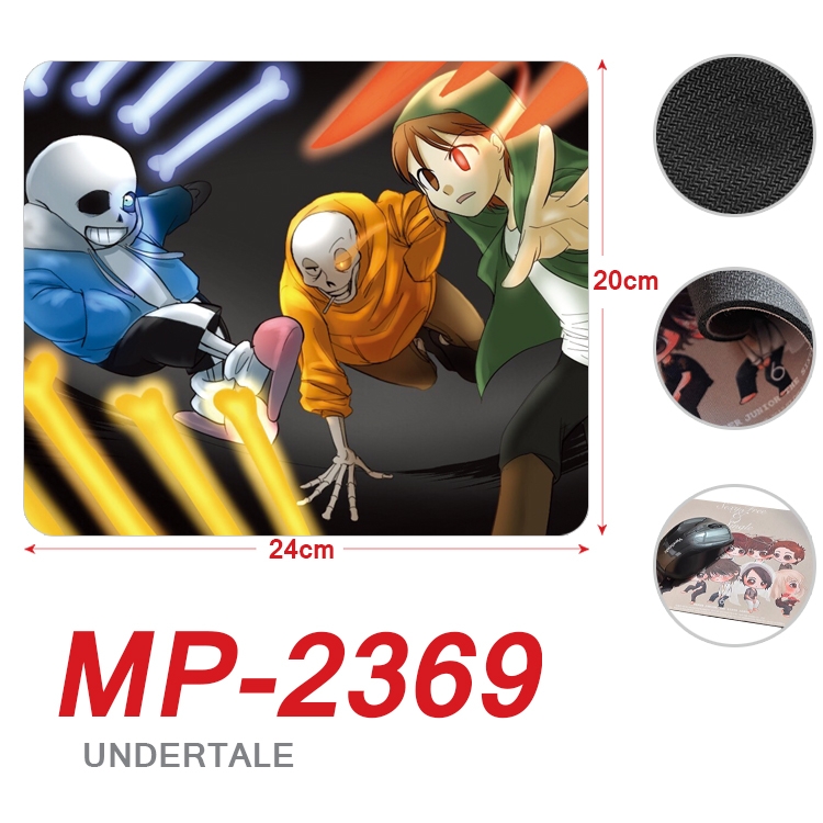 Undertale Anime Full Color Printing Mouse Pad Unlocked 20X24cm price for 5 pcs MP-2369