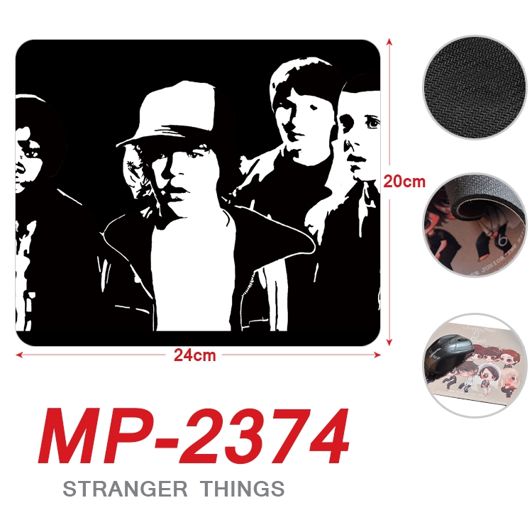 Stranger Things Anime Full Color Printing Mouse Pad Unlocked 20X24cm price for 5 pcs MP-2374