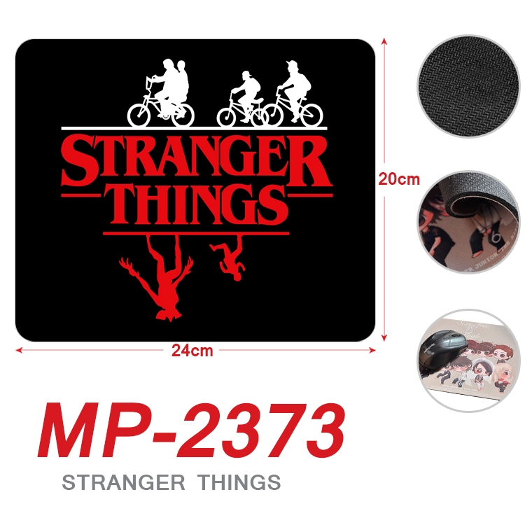 Stranger Things  Anime Full Color Printing Mouse Pad Unlocked 20X24cm price for 5 pcs  MP-2373