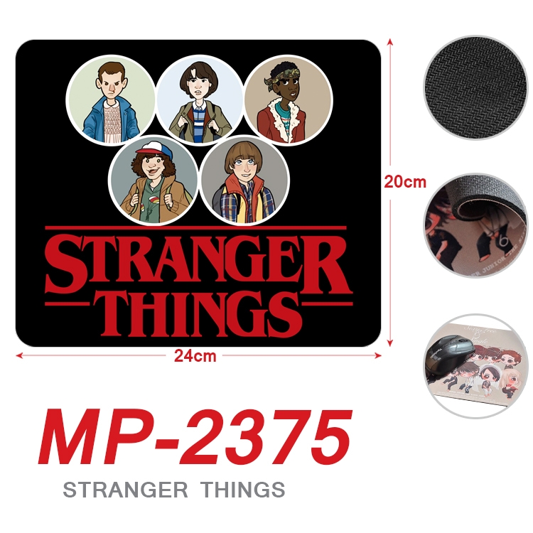 Stranger Things  Anime Full Color Printing Mouse Pad Unlocked 20X24cm price for 5 pcs  MP-2375