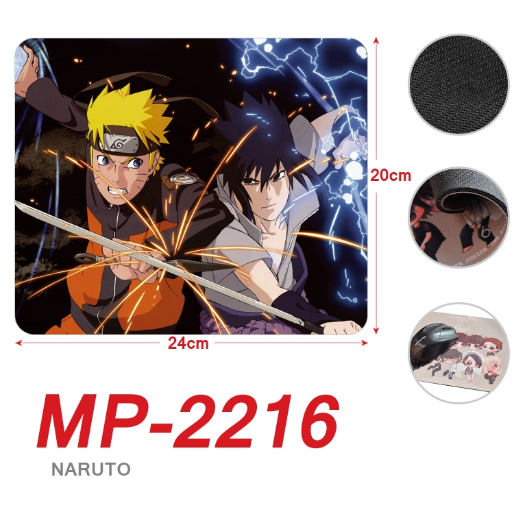 Naruto Anime Full Color Printing Mouse Pad Unlocked 20X24cm price for 5 pcs  MP-2216