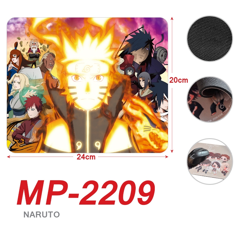 Naruto Anime Full Color Printing Mouse Pad Unlocked 20X24cm price for 5 pcs  MP-2209
