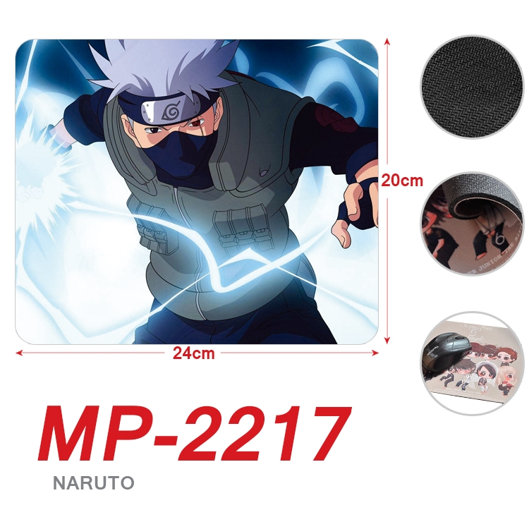 Naruto Anime Full Color Printing Mouse Pad Unlocked 20X24cm price for 5 pcs MP-2217