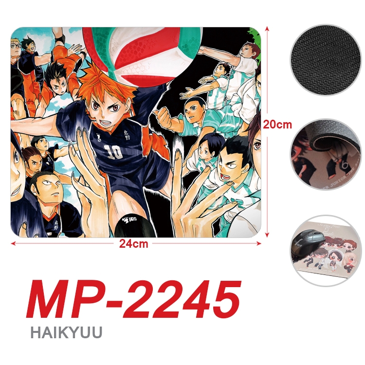 Haikyuu  Anime Full Color Printing Mouse Pad Unlocked 20X24cm price for 5 pcs  MP-2245