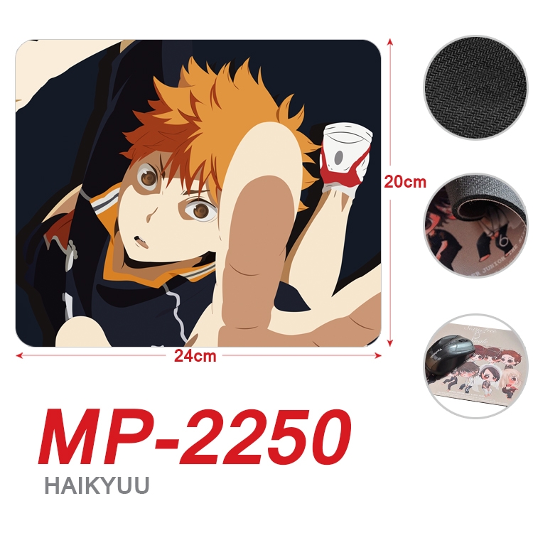 Haikyuu  Anime Full Color Printing Mouse Pad Unlocked 20X24cm price for 5 pcs  MP-2250