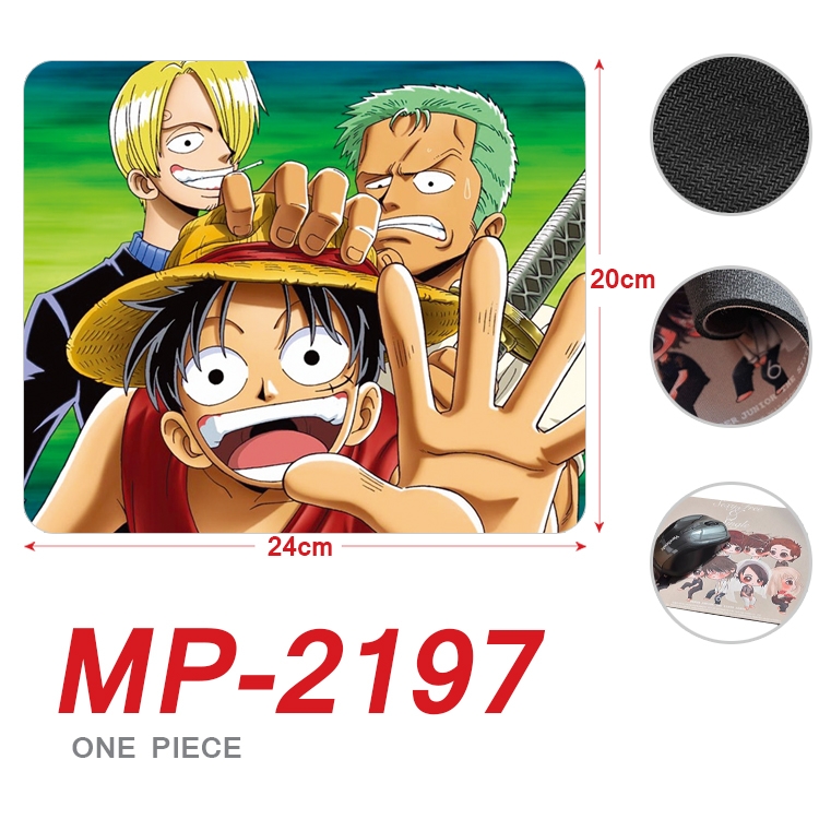 One Piece  Anime Full Color Printing Mouse Pad Unlocked 20X24cm price for 5 pcs MP-2197