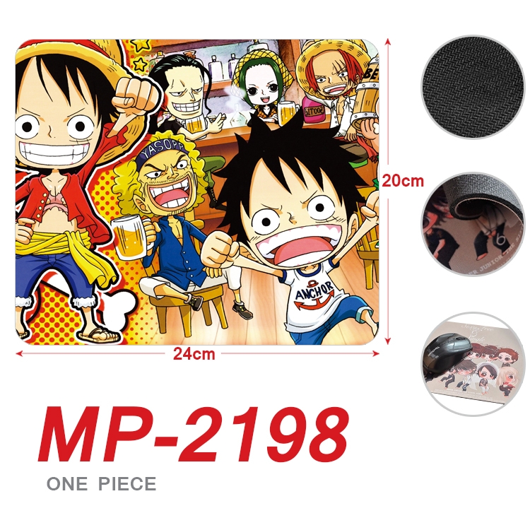 One Piece  Anime Full Color Printing Mouse Pad Unlocked 20X24cm price for 5 pcs MP-2198