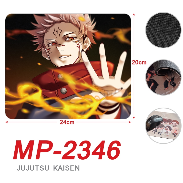 Jujutsu Kaisen  Anime Full Color Printing Mouse Pad Unlocked 20X24cm price for 5 pcs  MP-2346