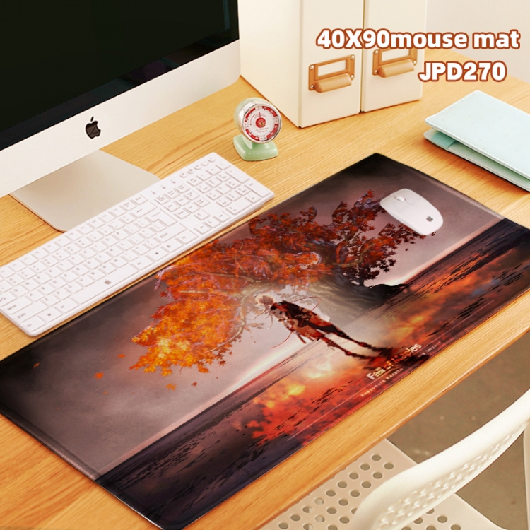 Genshin Impact Game lock edge mouse pad 40X90cm can be customized in a single style JPD270