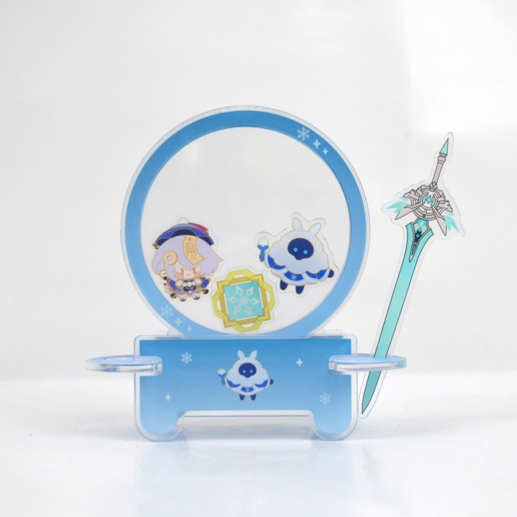 Genshin Impact Character Turning Shake Music Creative Acrylic Pen Holder Student Gift 8142