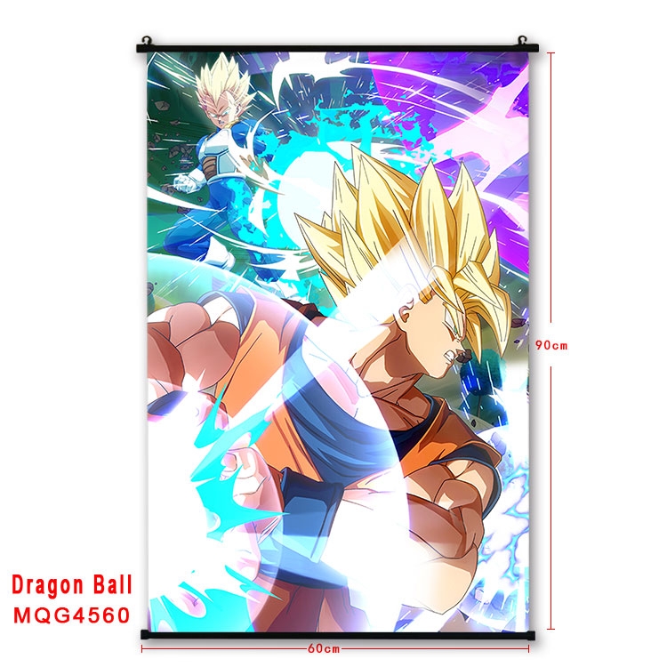 DRAGON BALL black Plastic rod Cloth painting Wall Scroll 60X90CM MQG-4560