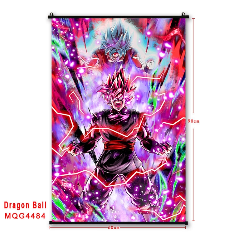 DRAGON BALL black Plastic rod Cloth painting Wall Scroll 60X90CM  MQG-4484