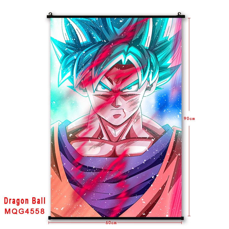 DRAGON BALL black Plastic rod Cloth painting Wall Scroll 60X90CM  MQG-4558