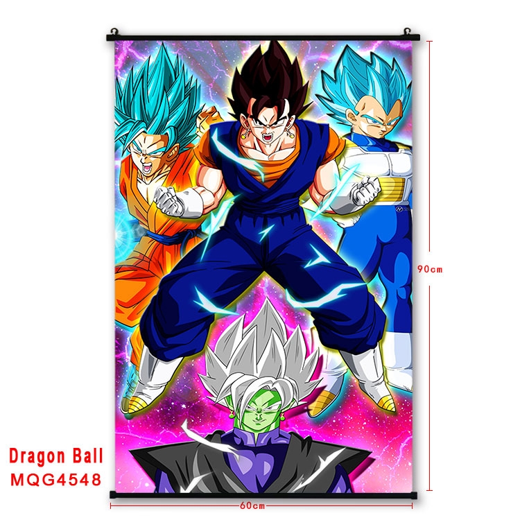 DRAGON BALL black Plastic rod Cloth painting Wall Scroll 60X90CM  MQG-4548