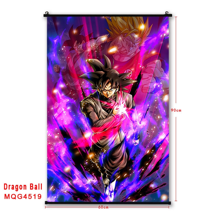 DRAGON BALL black Plastic rod Cloth painting Wall Scroll 60X90CM  MQG-4519