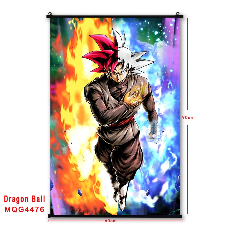 DRAGON BALL black Plastic rod Cloth painting Wall Scroll 60X90CM  MQG-4476