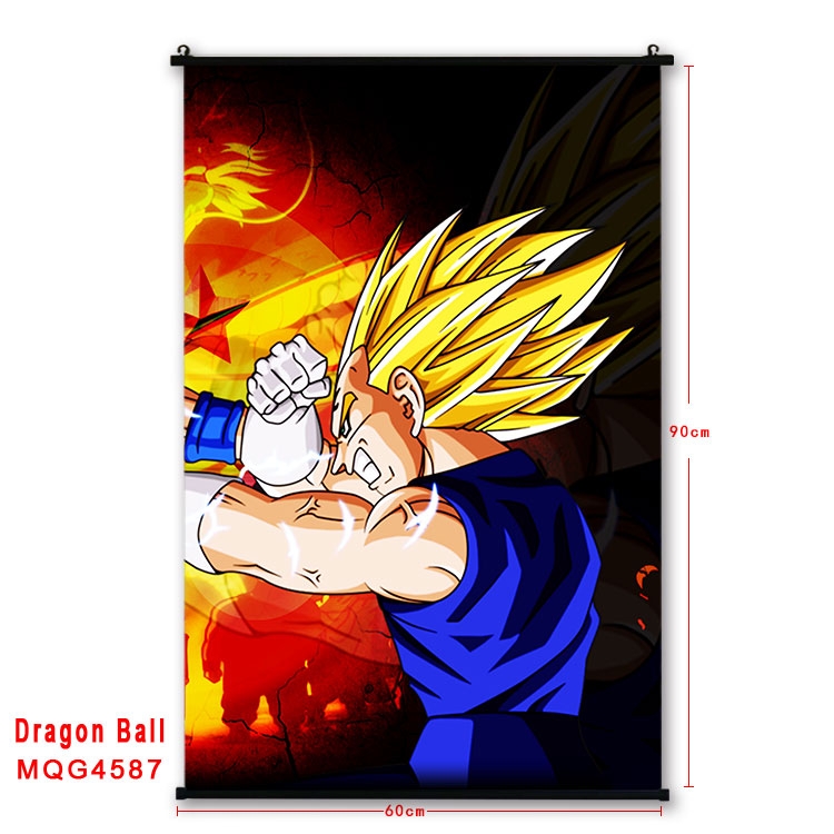 DRAGON BALL black Plastic rod Cloth painting Wall Scroll 60X90CM  MQG-4587