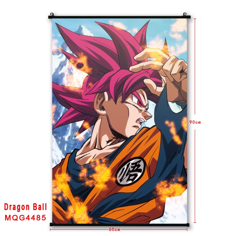 DRAGON BALL black Plastic rod Cloth painting Wall Scroll 60X90CM  MQG-4485