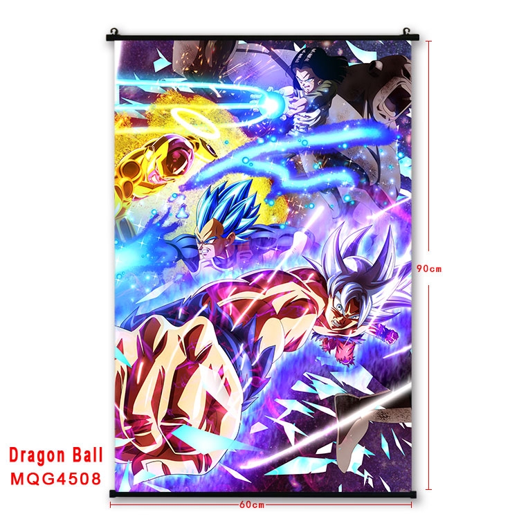 DRAGON BALL black Plastic rod Cloth painting Wall Scroll 60X90CM   MQG-4508