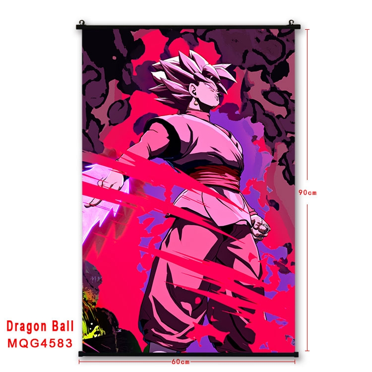 DRAGON BALL black Plastic rod Cloth painting Wall Scroll 60X90CM  MQG-4583