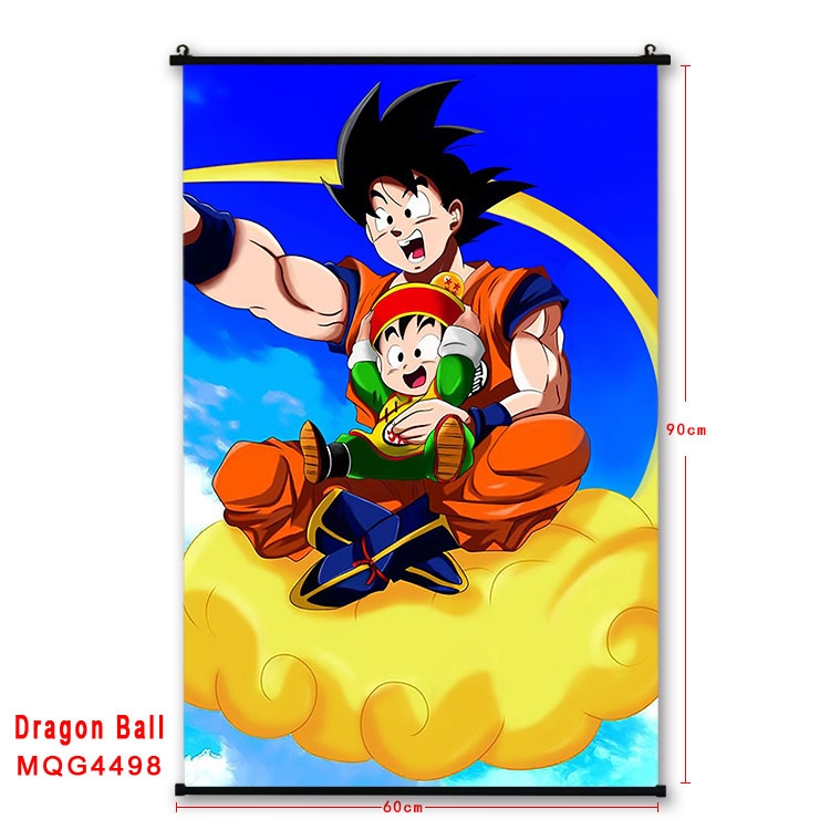 DRAGON BALL black Plastic rod Cloth painting Wall Scroll 60X90CM MQG-4498