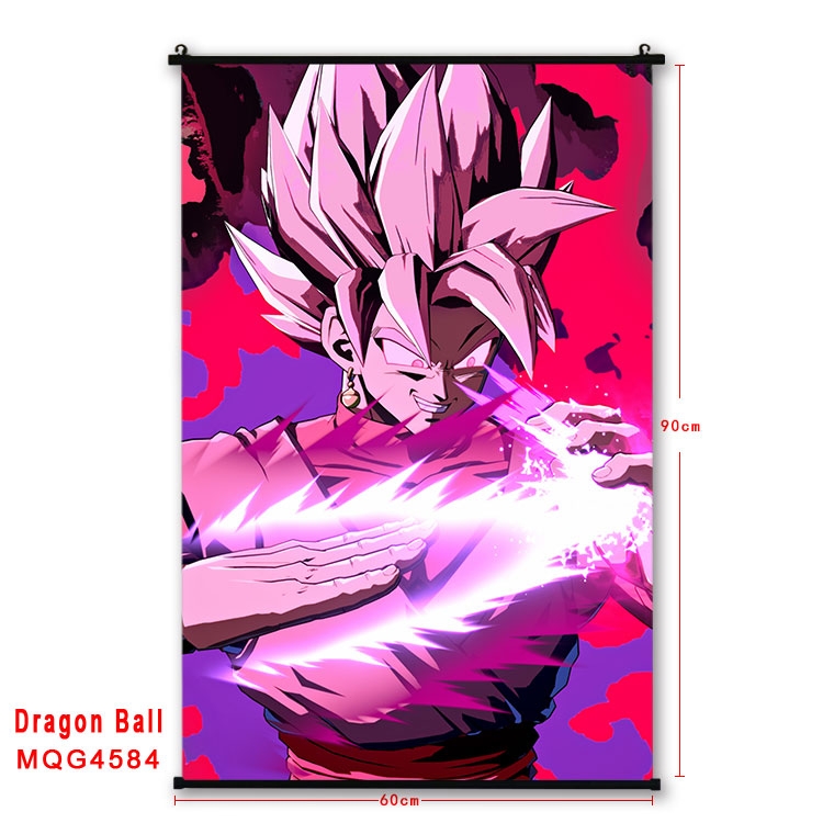 DRAGON BALL black Plastic rod Cloth painting Wall Scroll 60X90CM  MQG-4584