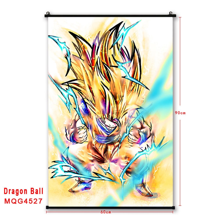 DRAGON BALL black Plastic rod Cloth painting Wall Scroll 60X90CM MQG-4527