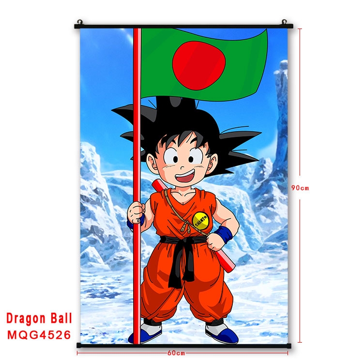 DRAGON BALL black Plastic rod Cloth painting Wall Scroll 60X90CM  MQG-4526