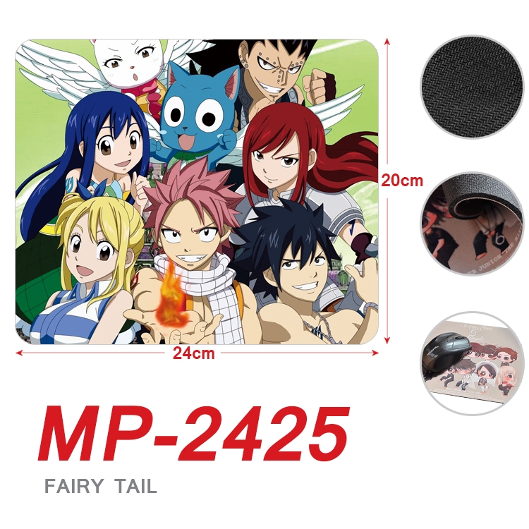 Fairy tail Anime Full Color Printing Mouse Pad Unlocked 20X24cm price for 5 pcs MP-2425