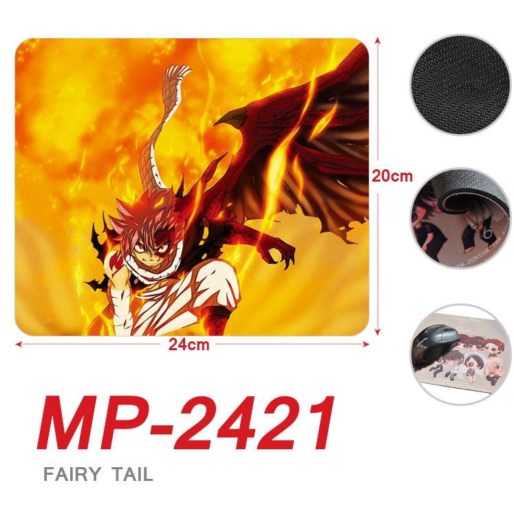 Fairy tail Anime Full Color Printing Mouse Pad Unlocked 20X24cm price for 5 pcs MP-2421