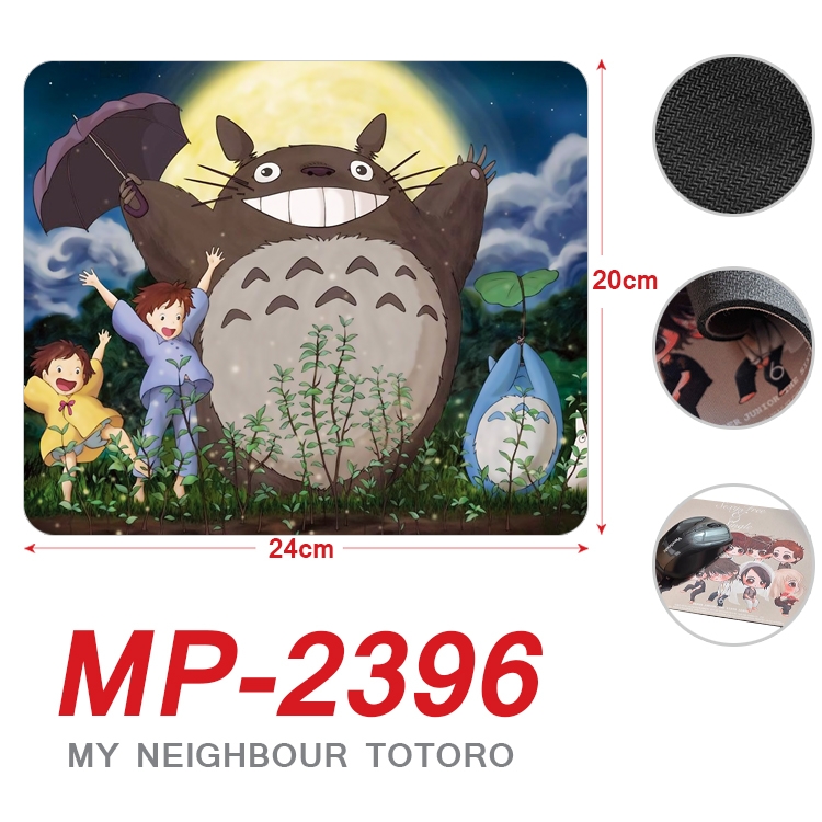 TOTORO Anime Full Color Printing Mouse Pad Unlocked 20X24cm price for 5 pcs MP-2396