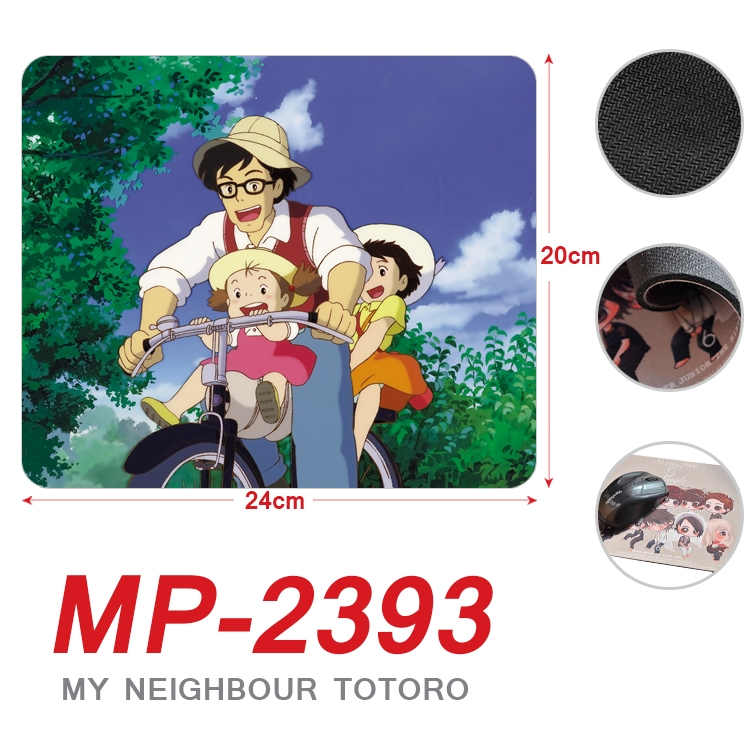 TOTORO Anime Full Color Printing Mouse Pad Unlocked 20X24cm price for 5 pcs MP-2393