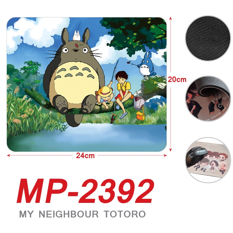 TOTORO Anime Full Color Printing Mouse Pad Unlocked 20X24cm price for 5 pcs MP-2392