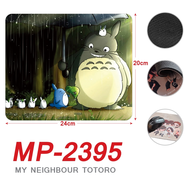 TOTORO Anime Full Color Printing Mouse Pad Unlocked 20X24cm price for 5 pcs MP-2395