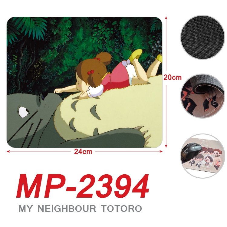 TOTORO Anime Full Color Printing Mouse Pad Unlocked 20X24cm price for 5 pcs MP-2394