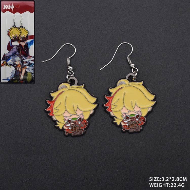 Genshin Impact Anime peripheral earrings pendant jewelry