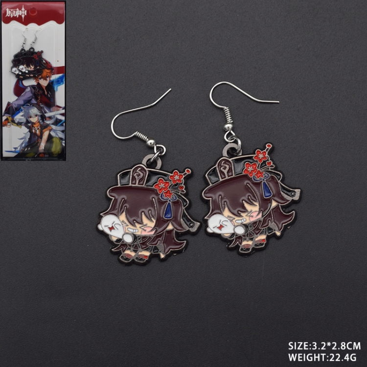 Genshin Impact Anime peripheral earrings pendant jewelry