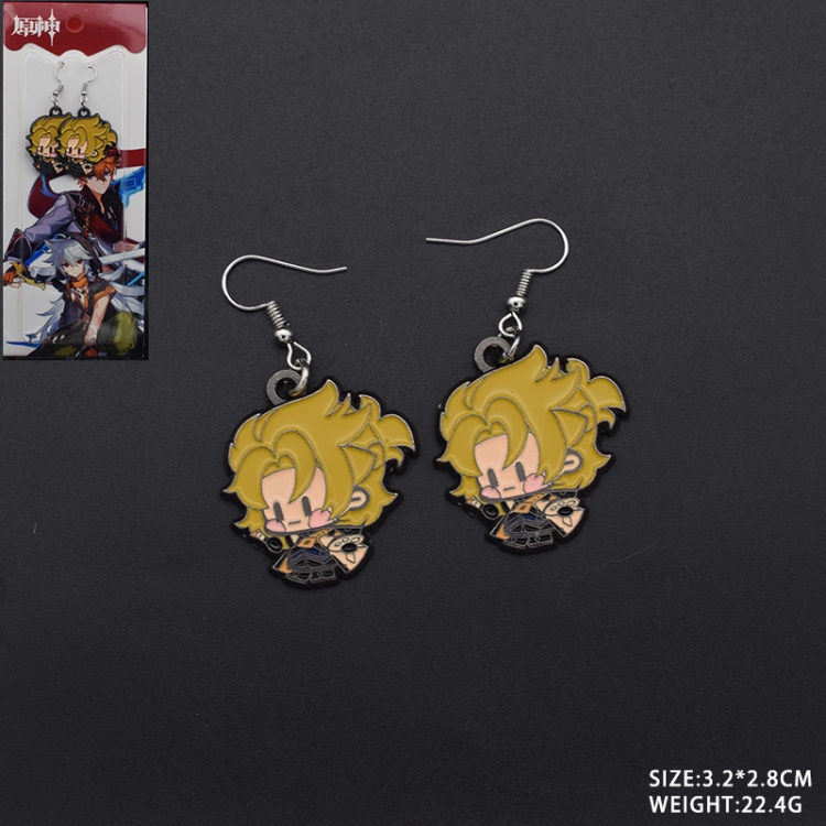 Genshin Impact Anime peripheral earrings pendant jewelry