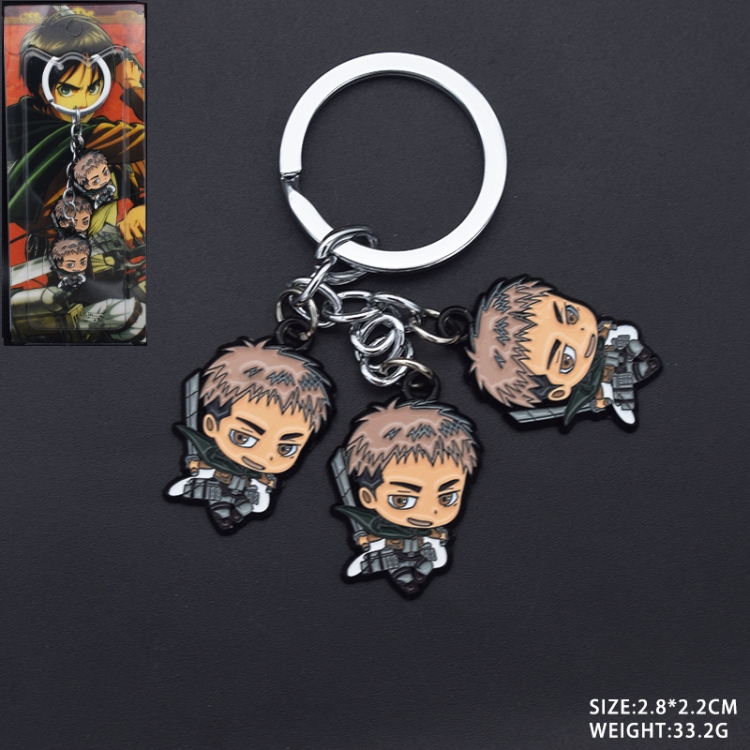 Shingeki no Kyojin Anime cartoon skewers Key Chain school bag pendant