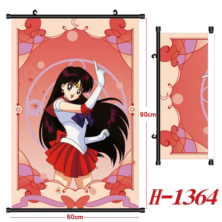 sailormoon  Anime Black Plastic Rod Canvas Painting 60X90CM  H1364
