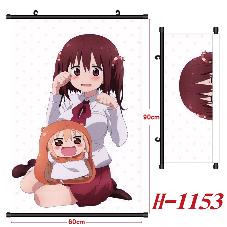 Himouto! Umaru-chan  Anime Black Plastic Rod Canvas Painting 60X90CM  H1153