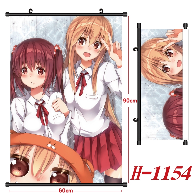 Himouto! Umaru-chan  Anime Black Plastic Rod Canvas Painting 60X90CM  H1154