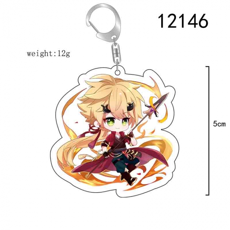 Genshin Impact Anime acrylic Key Chain  price for 5 pcs  12146