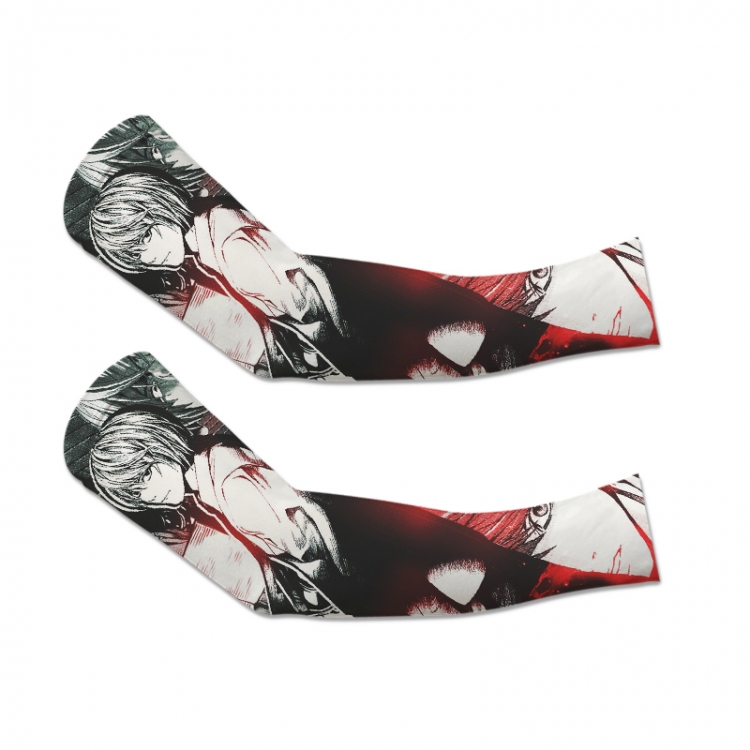Death note Anime Peripheral Printed Long Cycling Sleeves Sunscreen Ice Sleeves