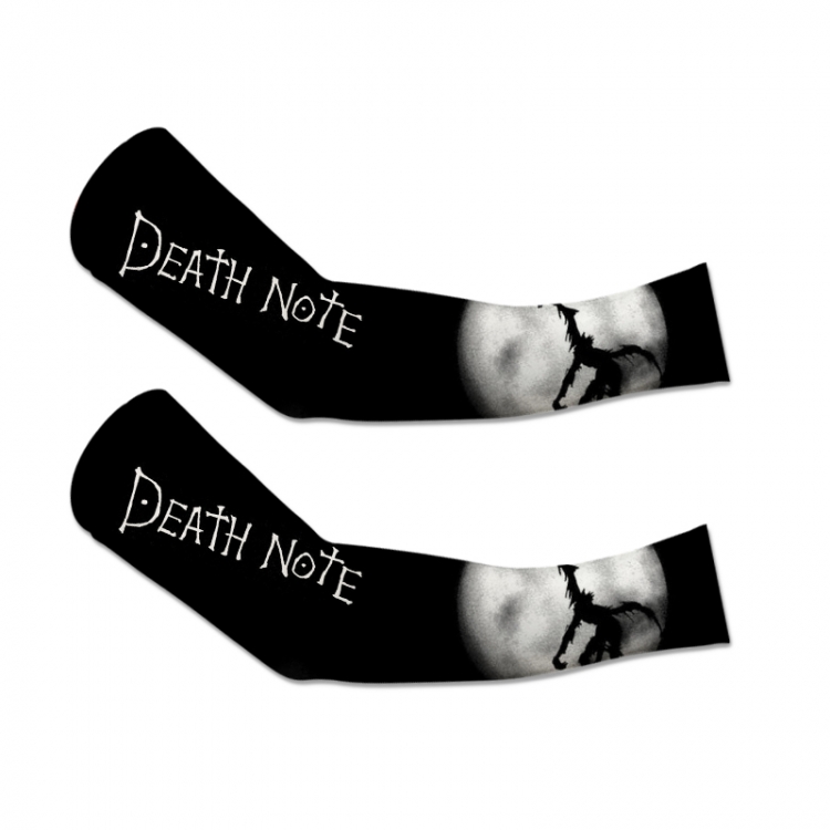 Death note Anime Peripheral Printed Long Cycling Sleeves Sunscreen Ice Sleeves