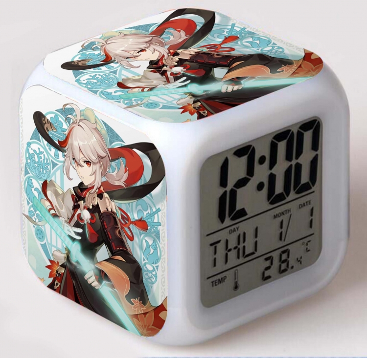 Genshin Impact  Colorful mood color changing boxed alarm clock
